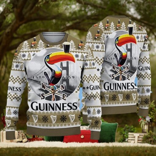 3D 60 Guinness Ugly Sweater Beer Drinking Christmas 3D Sweater