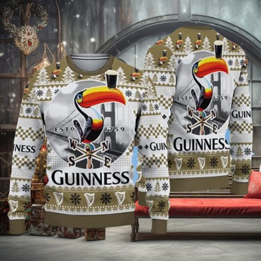 3D 60 Guinness Ugly Sweater Beer Drinking Christmas 3D Sweater