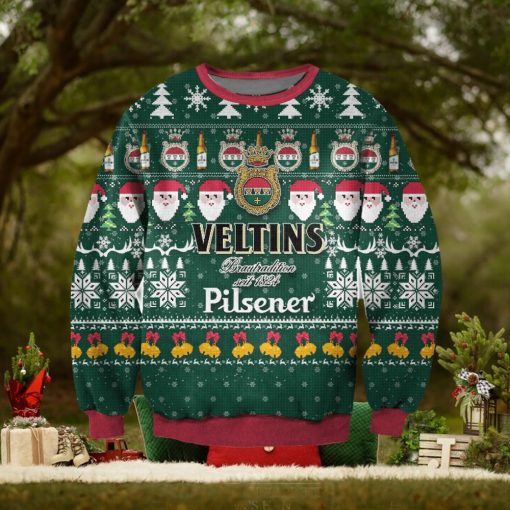 3D All Over Print Veltins Pilsener Beer Ugly Christmas Sweater Perfect Holiday Gift