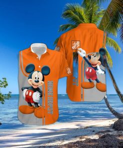 3D All Over Printed Home Depot Mickey Lover Short Sleeve Summer Gift Hawaiian Shirt