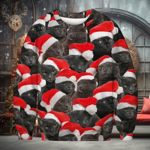 3D Animal Cute Cat Print Christmas Sweater