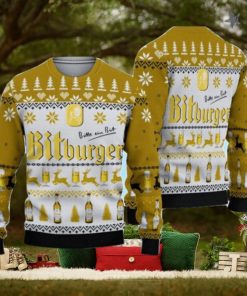 3D Bitburger Beer Ugly Sweater Christmas