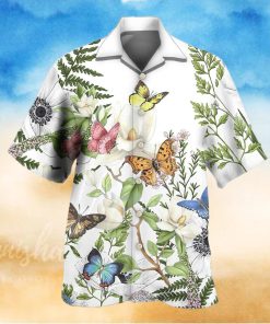 3D Butterfly Floral Beautiful Aloha Summer Beach Hawaiian Shirt