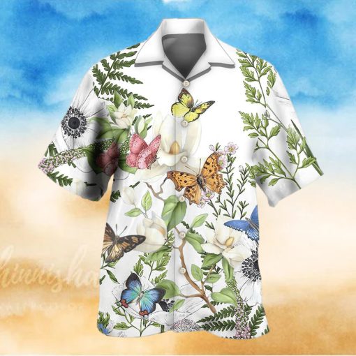 3D Butterfly Floral Beautiful Aloha Summer Beach Hawaiian Shirt