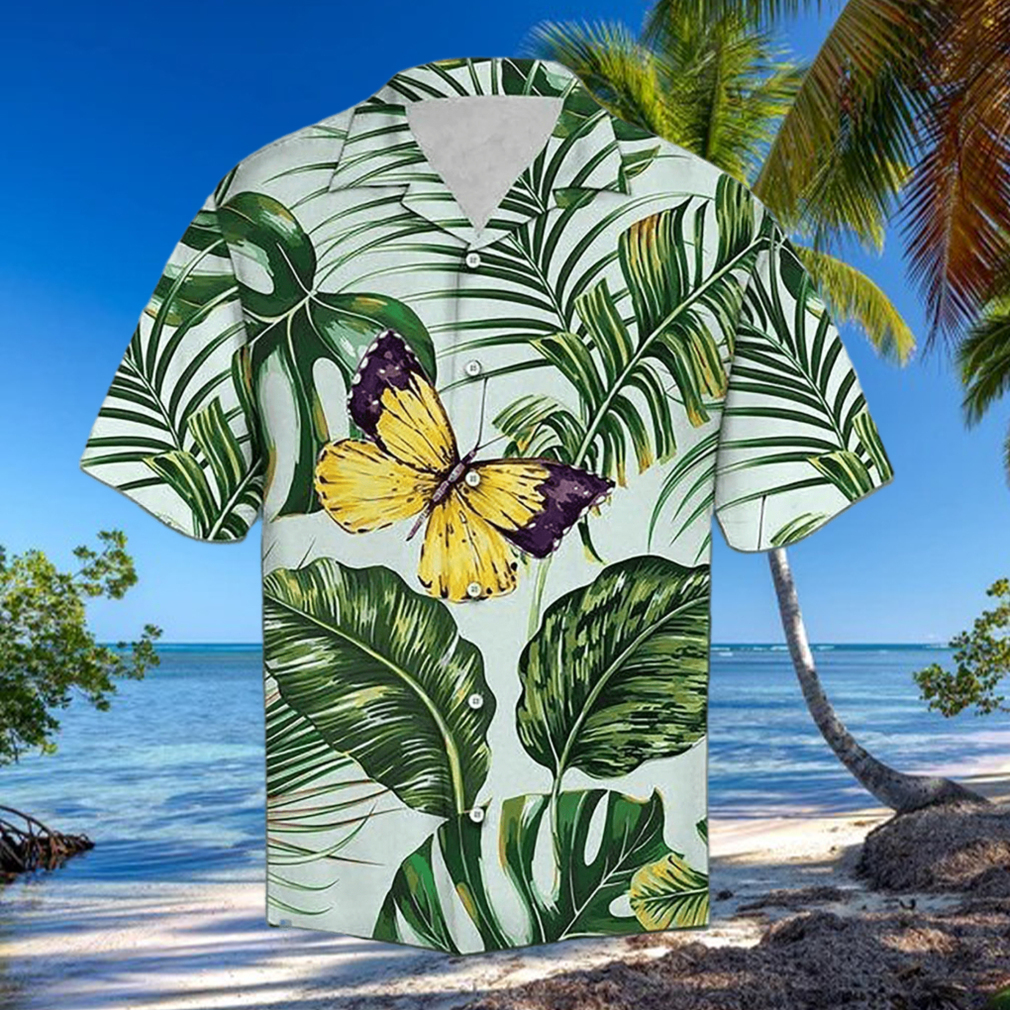 3D Butterfly Palm Flower Tropical Aloha Summer Beach Hawaiian Shirt 3D Butterfly Palm Flower Tropical Aloha Summer Beach Hawaiian Shirt