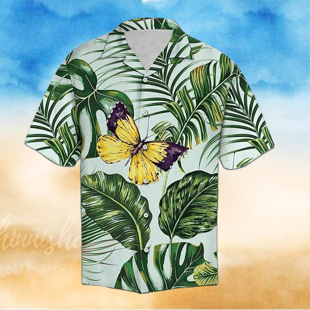 3D Butterfly Palm Flower Tropical Aloha Summer Beach Hawaiian Shirt 3D Butterfly Palm Flower Tropical Aloha Summer Beach Hawaiian Shirt