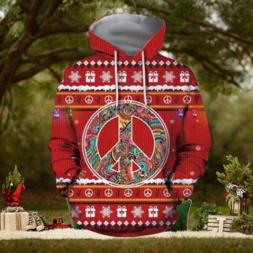 3D Christmas Hippie Hoodie 3D All Over Print