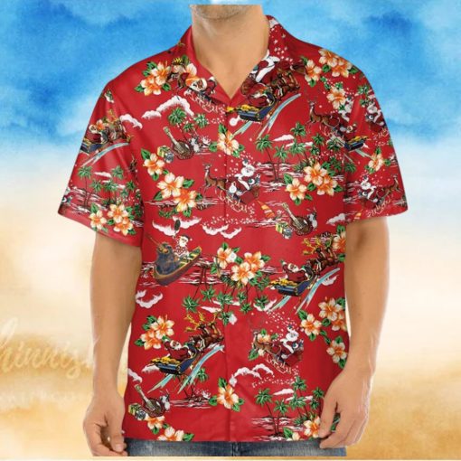 3D Christmas Santa Hawaii Shirt