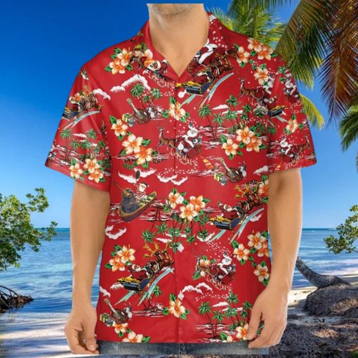 3D Christmas Santa Hawaii Shirt