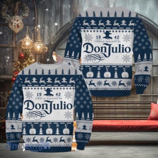 3D Don Julio Tequila Reservade 1942 Ugly Sweater Christmas Style Gift For Men And Women