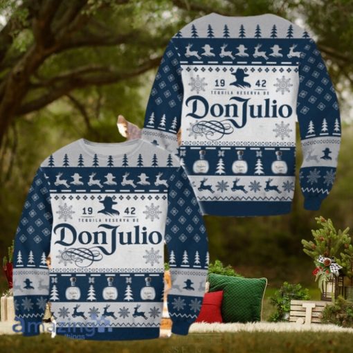 3D Don Julio Tequila Reservade 1942 Ugly Sweater Christmas Style Gift For Men And Women