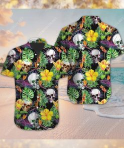 3D Graphic Colorful Skull Hawaiian Shirt for Men Women