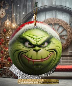 3D Grinchmas Smile Ornament, Grinch Christmas Tree Decorations 2023