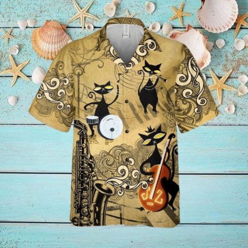 3D Hawaiian Shirt For Cat Lovers Showcasing Unique Print