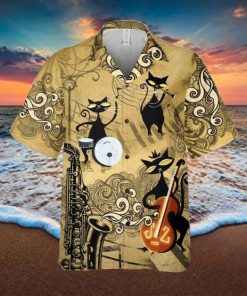3D Hawaiian Shirt For Cat Lovers Showcasing Unique Print