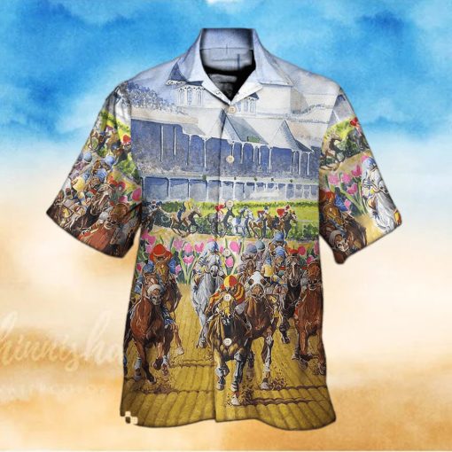 3D Horseback Riding Eat Sleep Horse Again Hawaiian Shirt