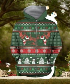 3D Hunting Christmas Silky Hoodie 3D All Over Print