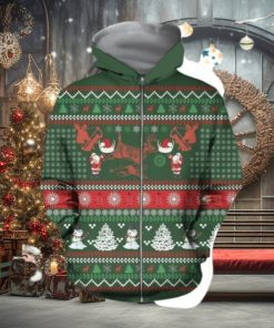 3D Hunting Christmas Silky Hoodie 3D All Over Print