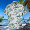 3D Mint Flamingo Island Short Sleeve Summer Beach Hawaiian