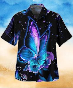 3D Mysterious Dark Butterfly Flower Tropical Aloha Summer Beach Hawaiian