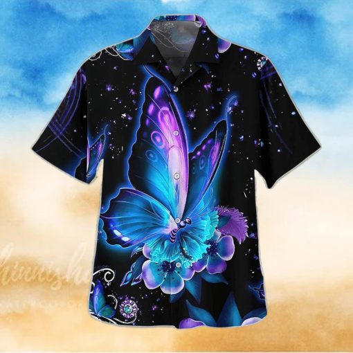 3D Mysterious Dark Butterfly Flower Tropical Aloha Summer Beach Hawaiian