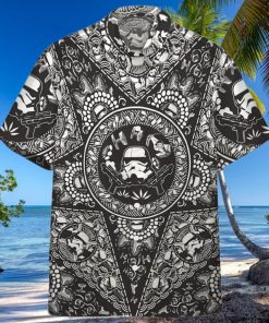 3D Star Wars Bandana Custom Black Pattern Hawaiian Shirt