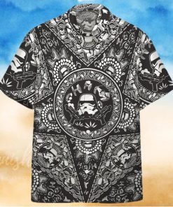 3D Star Wars Bandana Custom Black Pattern Hawaiian Shirt