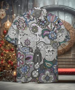 3D Star Wars Bandana Custom Gray Pattern Hawaiian Shirt Style Gift For Men And Women