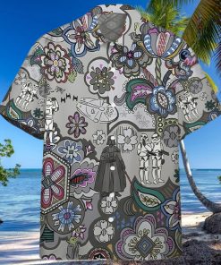 3D Star Wars Bandana Custom Gray Pattern Hawaiian Shirt