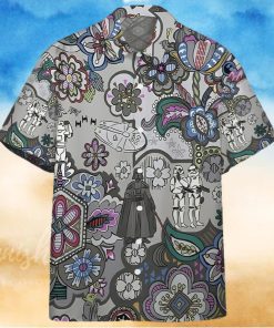 3D Star Wars Bandana Custom Gray Pattern Hawaiian Shirt