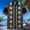 3D Star Wars Bandana Pattern White Pattern Black Background Hawaiian Shirt