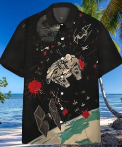 3D Star Wars Stained Glass Han Leia Custom Hawaiian Shirt