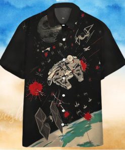 3D Star Wars Stained Glass Han Leia Custom Hawaiian Shirt
