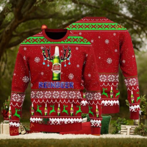 3D Stella Artois Reinbeer Christmas Funny Ugly Sweater
