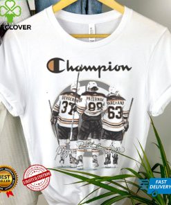 Champion Bergeron Marchand And Pastrnak Boston Hockey Signatures Shirt 3 Champion Bergeron Marchand And Pastrnak Boston Hockey Signatures Shirt