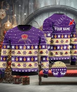 Personalized Christmas Twinkle Lights Crown Royal Christmas Beer Sweater