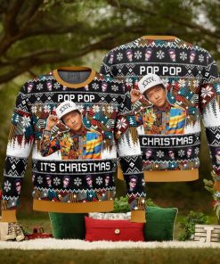 Pop Pop It’s Christmas Bruno Mars Ugly Christmas Sweater