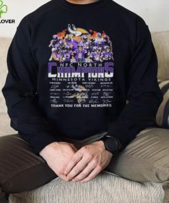 Minnesota Vikings 2022 NFC North Champions Thank You For The Memories Signatures Shirt