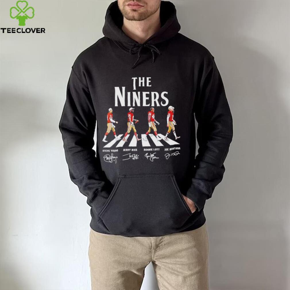 The Niners San Francisco 49ers Abbey Road Signatures 2023 T-shirt,Sweater,  Hoodie, And Long Sleeved, Ladies, Tank Top