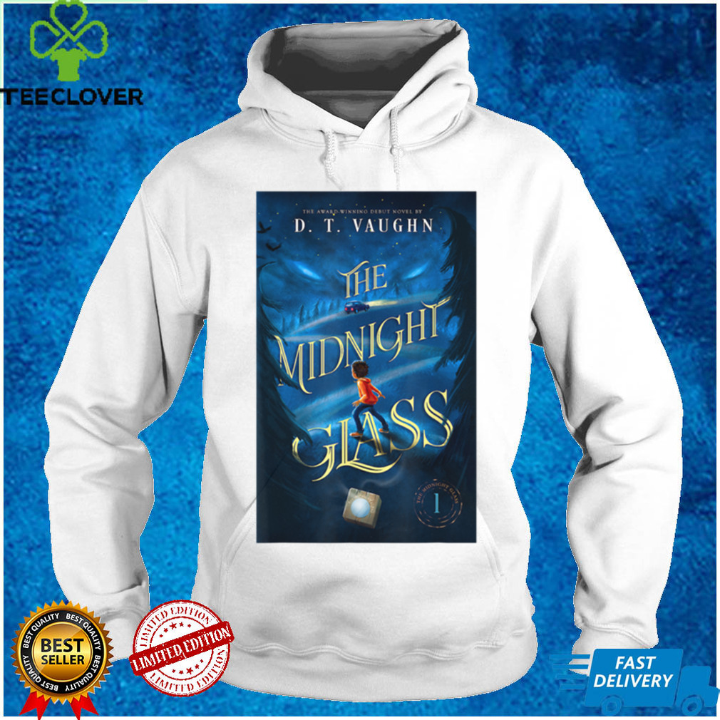 The Midnight Glass Book Cover Tee by D. T. Vaughn T Shirt