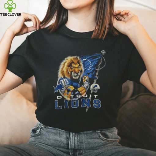 Detroit Lions Football Quarterback Lion Warrior T Shirt