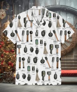 Armory Bomb Grenade Explosion Cuban Collar Hawaiian Shirt