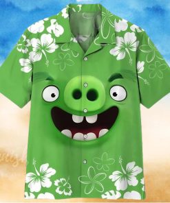 3d Angry Bird Pig Hawaiian Shirt Cheap