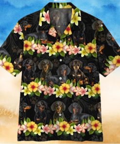 3d Dachshund Hawaiian Shirt Outfit