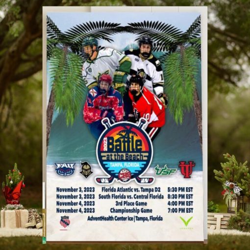 2023 Battle At The Beach At The Adventhealth Center Ice In Tampa Florida Home Decor Poster Canvas