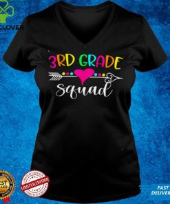 3rd Grade Squad Hello Third Grade Teacher Back To School Shirt