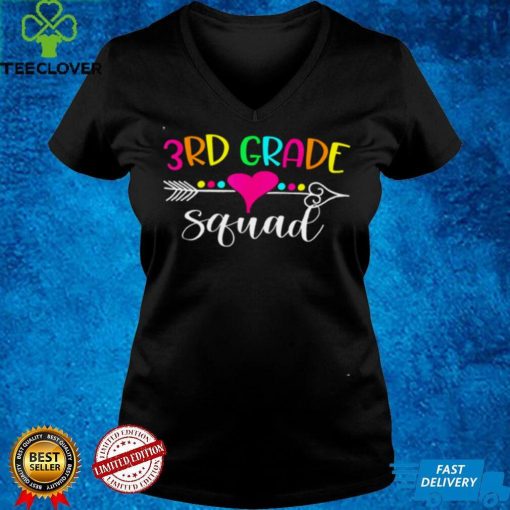 3rd Grade Squad Hello Third Grade Teacher Back To School Shirt