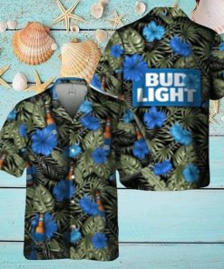 Bud Light Hawaiian Shirt Aloha Shirt Bud Light Beer Tropical Flowers