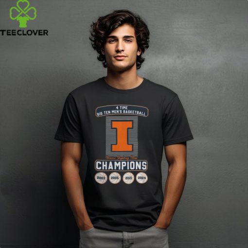 4 Time Big Ten Men’s Basketball Champions 2024 Illinois Shirt