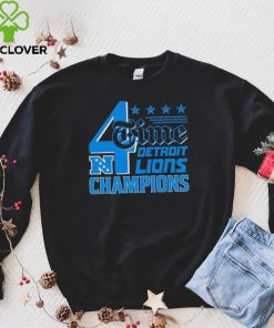 4 Time NFC Division Championships Champions Detroit Lions hoodie, sweater, longsleeve, shirt v-neck, t-shirt